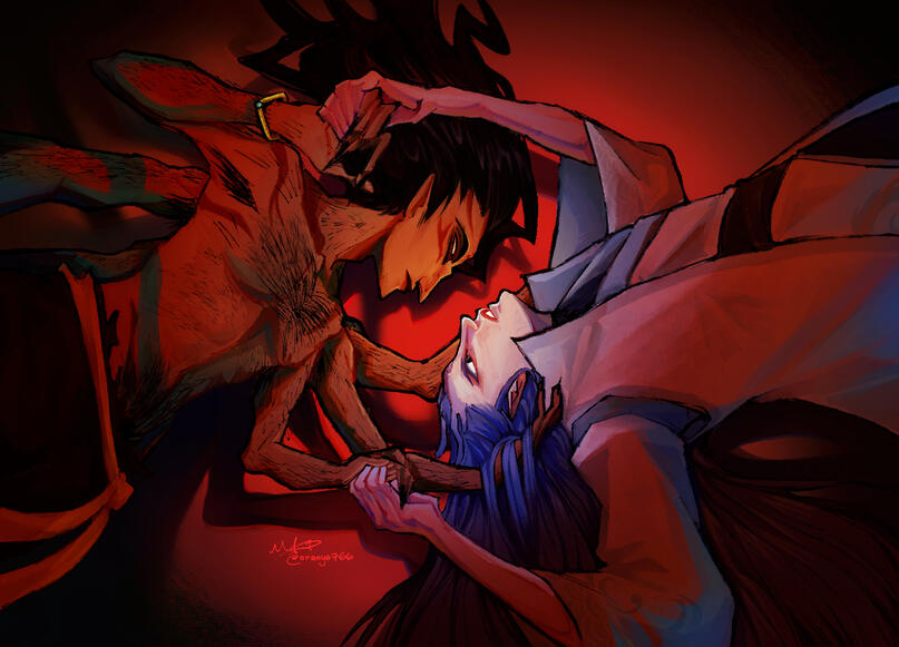 Rendered drawing of Nezha &amp; Ao Bing (Ne Zha FCU)