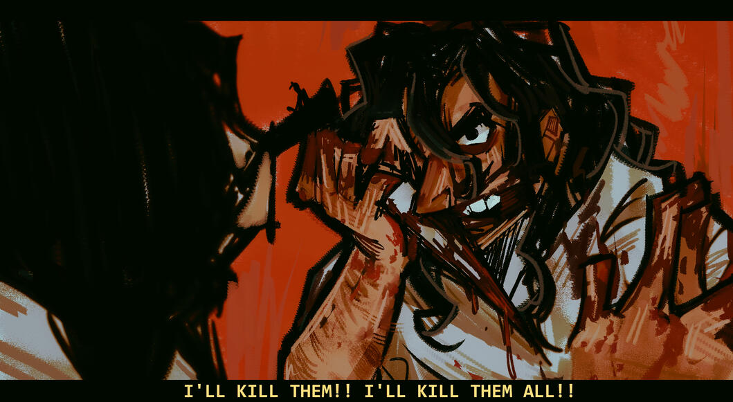 Rendered drawing (Jeff the Killer)